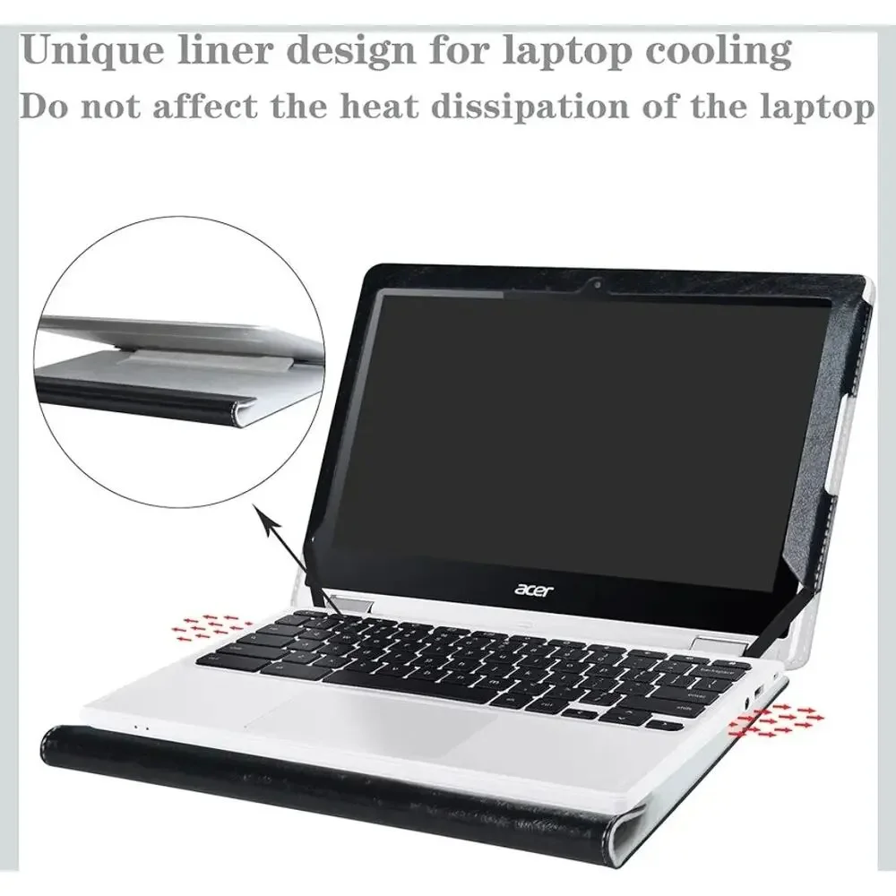 Protective Case for HP Fortis 11 G10 & Enterprise, X360 11 G5 Chromebook Black